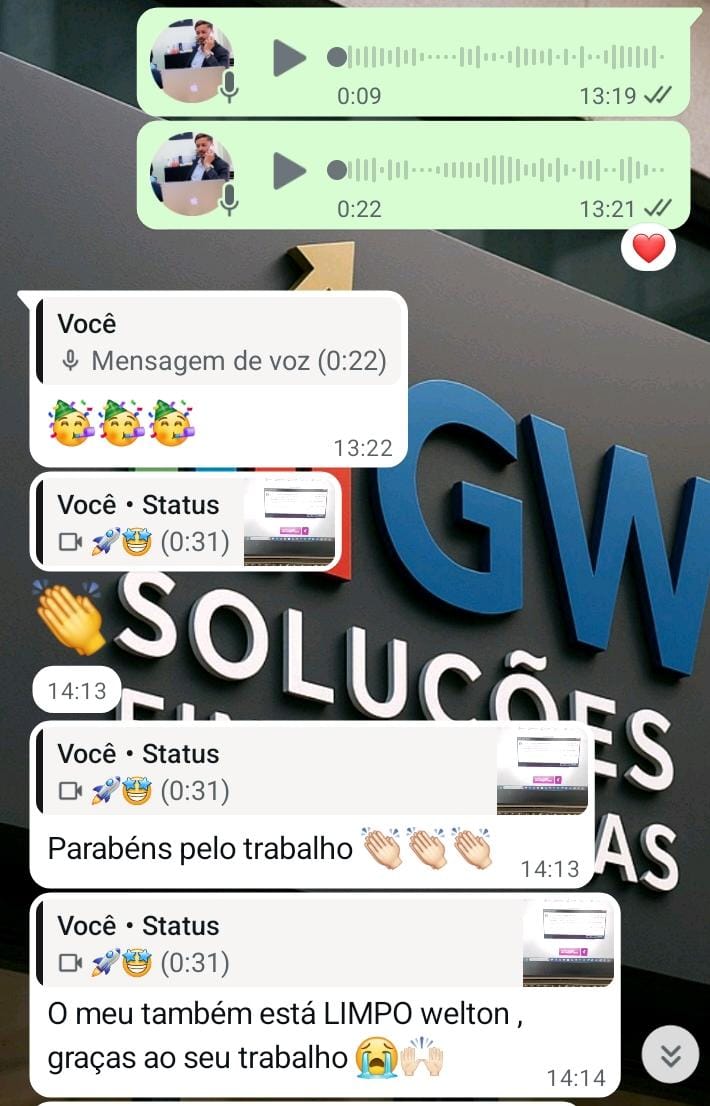 Depoimento - Nome limpo, parabéns pelo trabalho